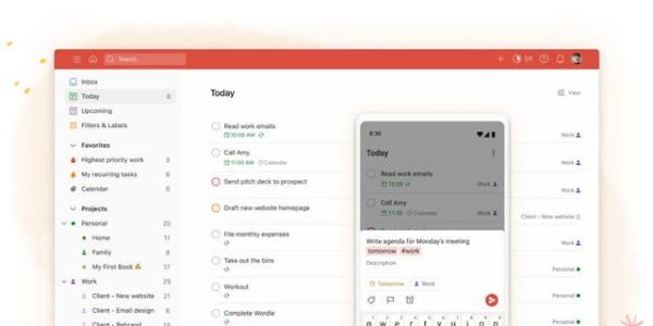 Todoist allows you to not o<em></em>nly list the tasks you need to complete.