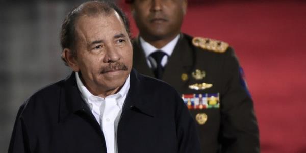 Nicaraguan President Daniel Ortega arrives for the inauguration of Venezuelan President Nicolás Maduro on January 10, 2019.