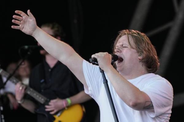 Lewis Capaldi performs during the Glasto<em></em>nbury Festival <p><p class=