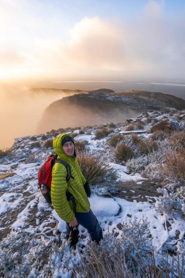 Callum Duffield at the summit.