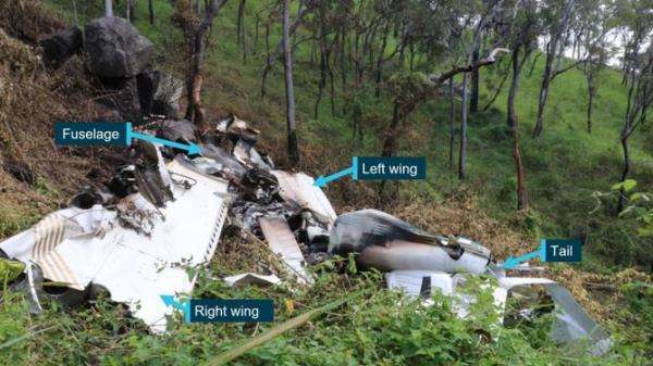 Assignment Freelance Picture Rhiley Kuhrt, 22, his wife Maree, 24, and their unborn daughter died
 when their Piper Cherokee crashed halfway up Mount Hector Range in a storm in
 April. Picture: Queensland Police Service